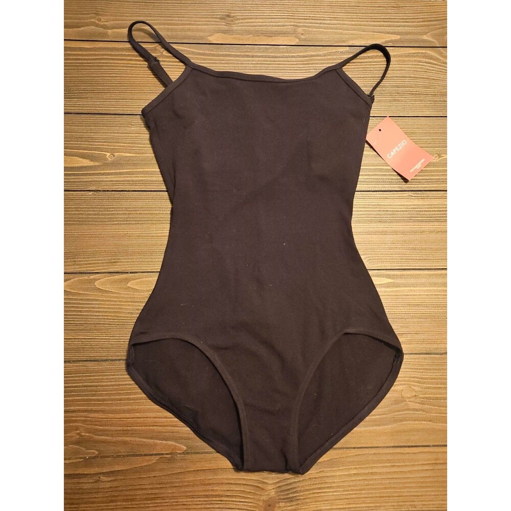 Women's Capezio Camisole Leotard Adjustable Straps, Black, Small